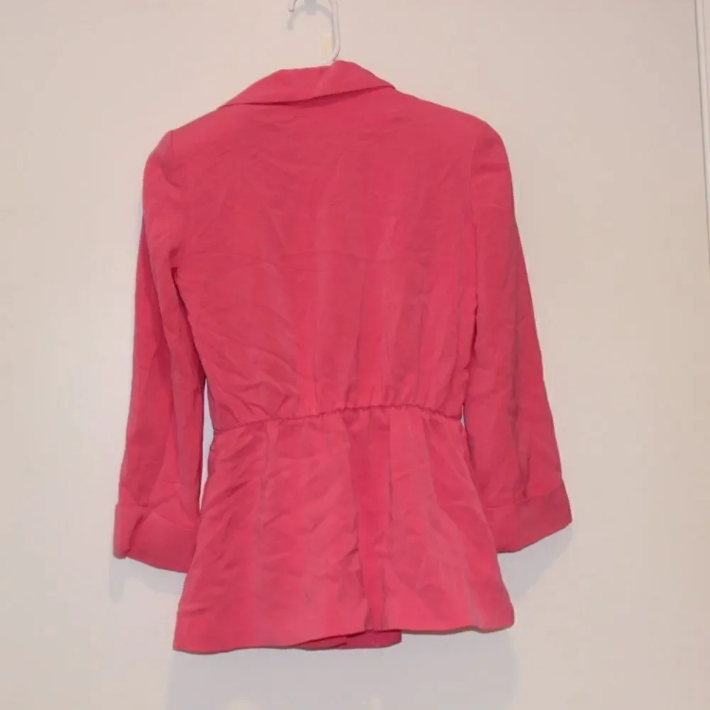 Alice + Olivia Pink Neon Blazer Women Size XS